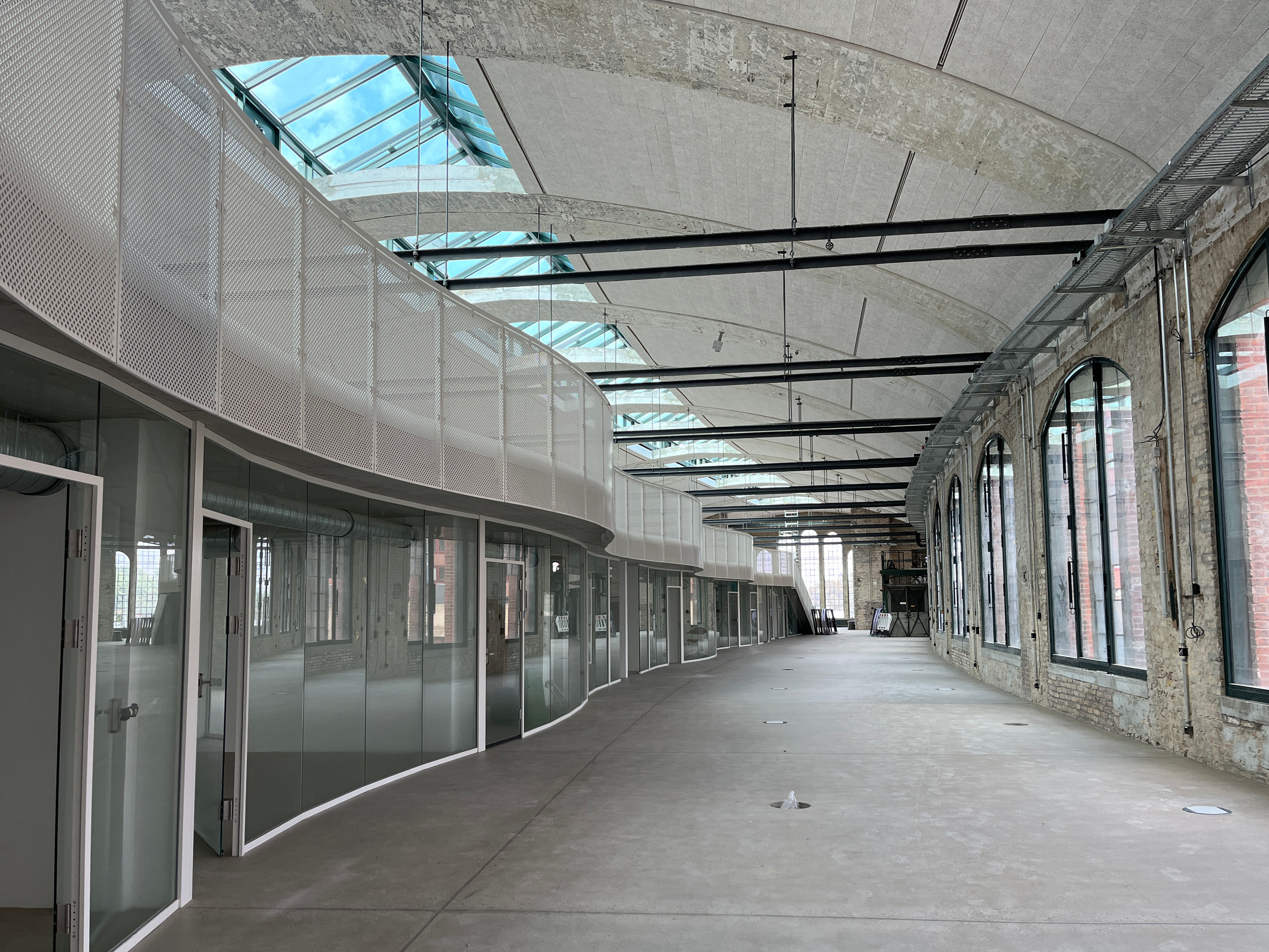 Innenansicht der Eingangspackkammer im 1. OG.